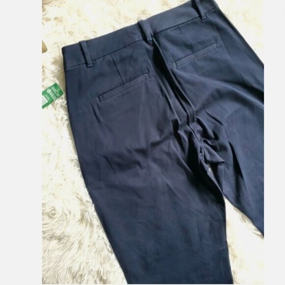GAP Mid Rise Straight Leg Navy Blue Stretch Twill Pants Plus Size 20 - RT$60 - Picture 12 of 13
